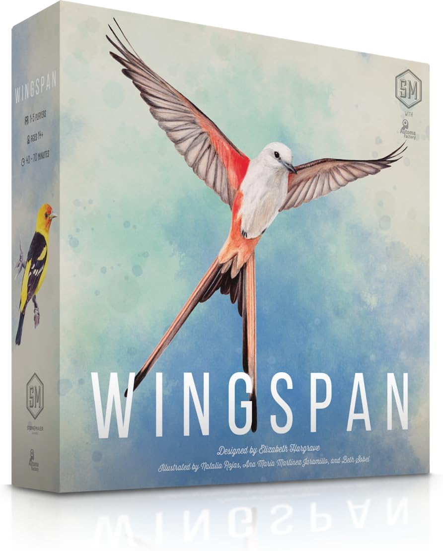 Stonemaier Games: Wingspan (Base Game) by Elizabeth Hargrave | A Relaxing, Award-Winning Strategy Board Game About Collect...