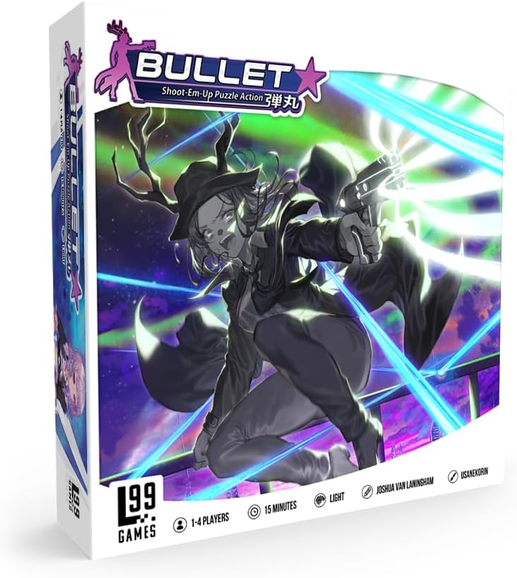 Level 99 Games Bullet Star Board Game | Fast-Paced Shoot Em Up Puzzle Action Game| Ages 12+ | 1-4 Players | Average Playti...