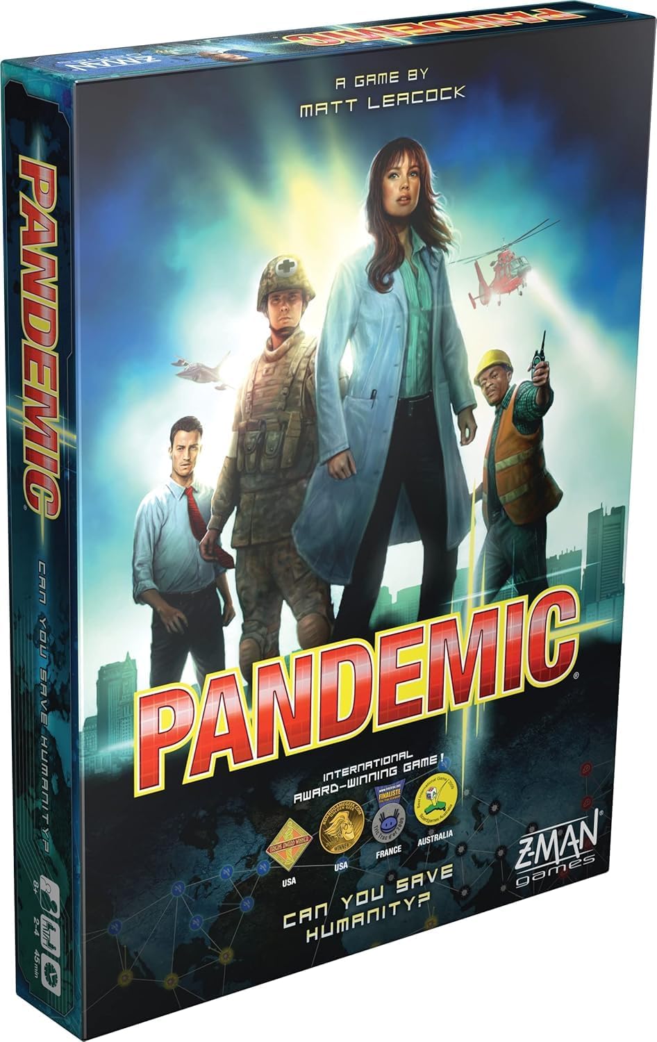 Pandemic Board Game - Cooperative Strategy for Adults & Families, Stop Global Disease Outbreaks, Adult Board Games, Teamwo...