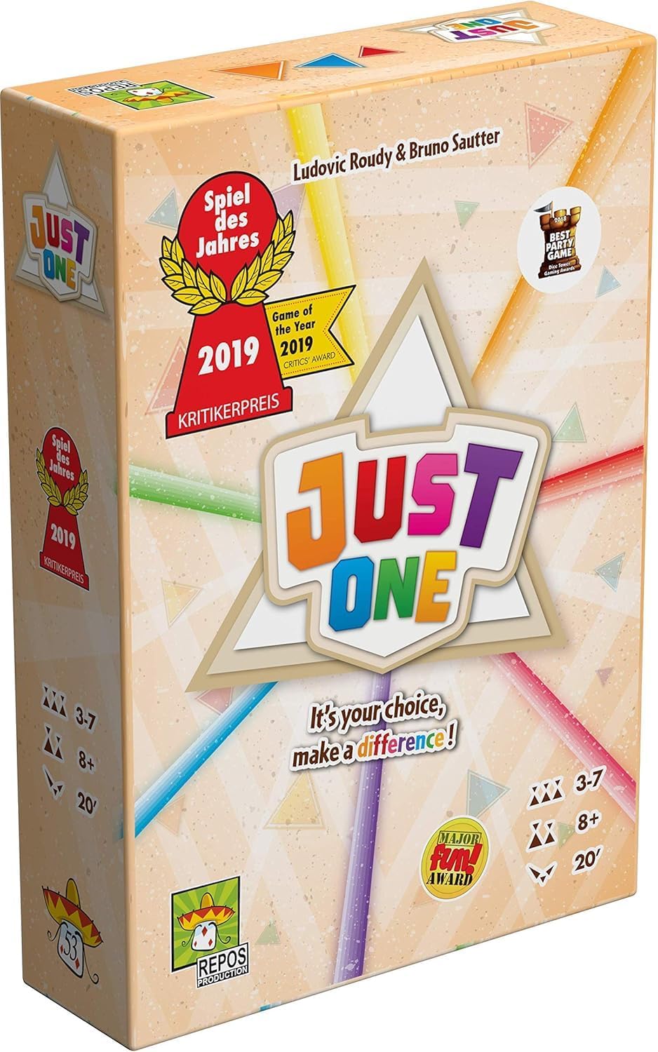 Just One Party Game - Cooperative Word Guessing Fun for Friends and Family! Ages 8+, 3-7 Players, 20 Minute Playtime, Made...