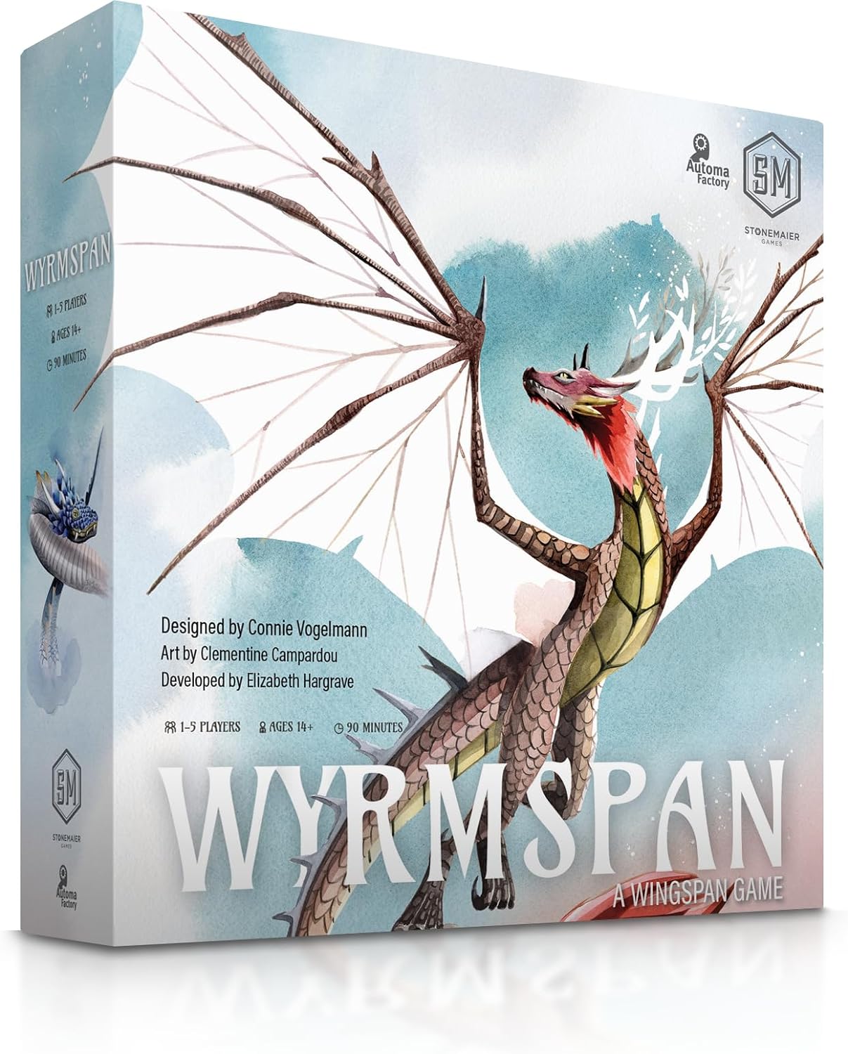 Stonemaier Games: Wyrmspan (Base Game) - A Wingspan Game by Connie Vogelmann | Build a Cavernous Sanctuary for Unique, Stu...