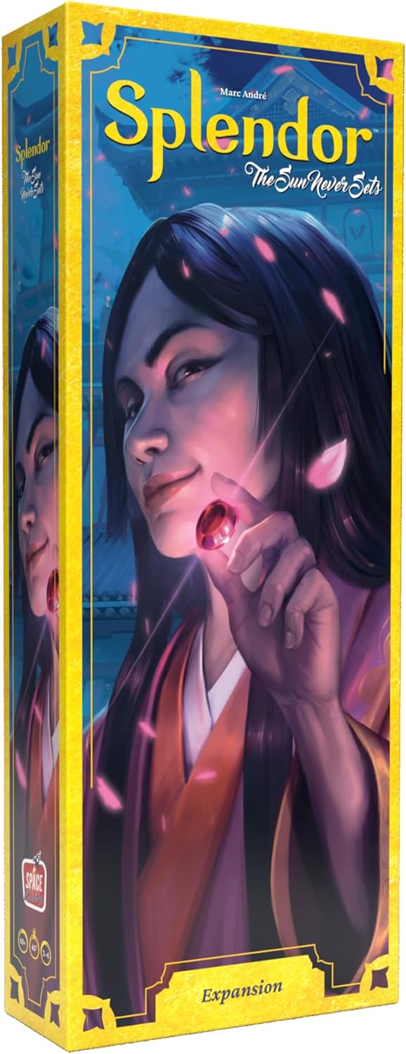 Asmodee Splendor The Sun Never Sets Board Game Expansion - Enhance Gameplay with New Strategies & Challenges, Fun for Fami...