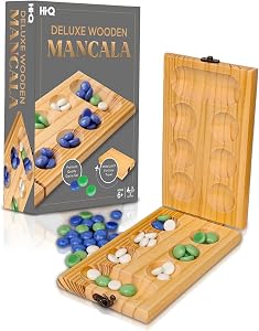 Hi Q Mancala Board Game, 2 Player Classic Strategy Table Games for Kids & Adults - Woo
