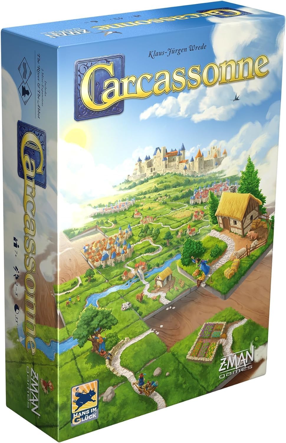 Carcassonne Board Game - Classic Tile Placement Strategy, Medieval Adventure for Adults & Families, Adult Board Games, Fam...