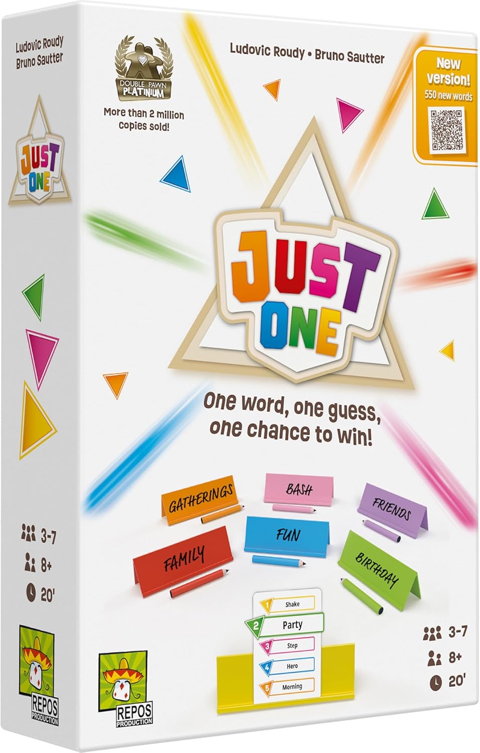 Asmodee Just One Party Game (2025 Refresh) - Cooperative Mystery Word Guessing Fun for Family & Friends, Kids & Adults, Ag...