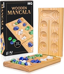 Hi Q Mancala Board Game, 2 Player Classic Strategy Table Games for Kids & Adults - Woo