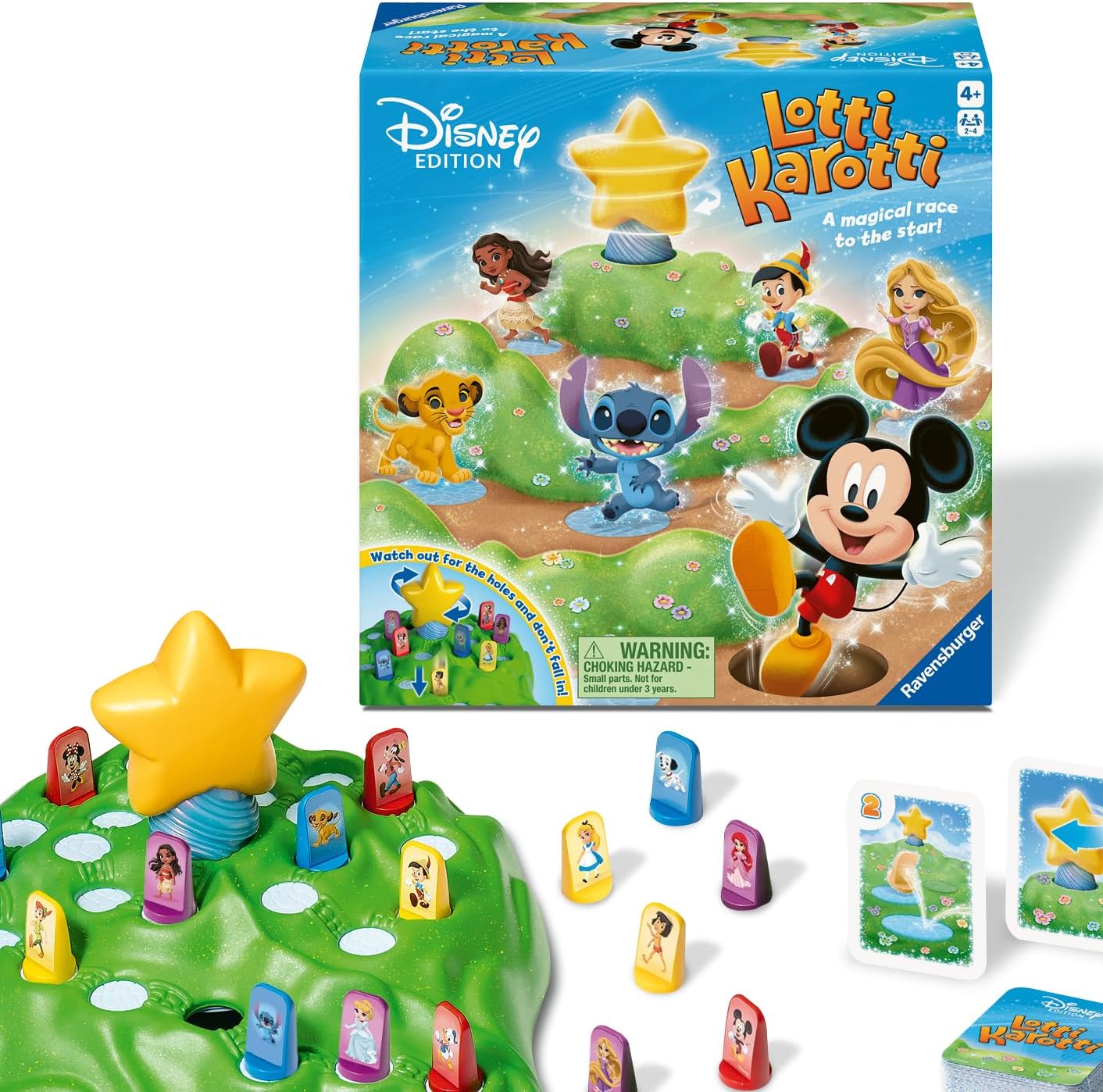 Ravensburger 24875 - Lotti Karotti Disney Edition, Adaptation of The Well-Known Classic Game with Disney Characters, Enter...