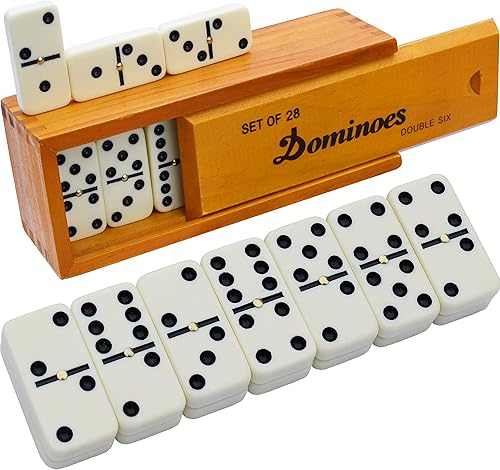 Queensell Dominos Set for Adults – Dominoes - Classic Board Games, Dou — Side-by-side comparison of top picks in this category