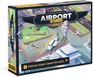 Airport Empire - Airport Tycoon Board Game | 2 Player Strategy Board Game for Adults, Teen