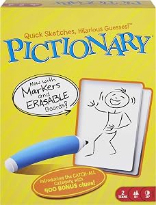 Mattel Games Pictionary Classic Board Game of Drawing & Guessing for Families & Ga
