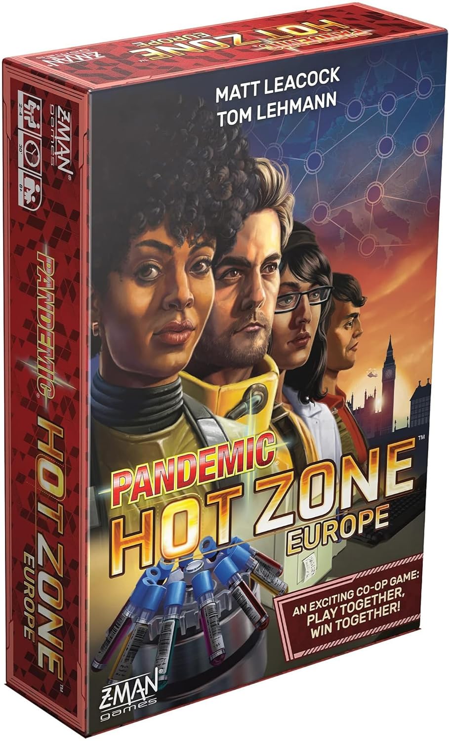 Pandemic Hot Zone: Europe Board Game - Cooperative Disease-Fighting Adventure, Strategy Game for Kids and Adults, Ages 8+,...