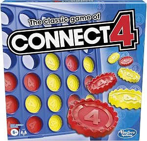 Hasbro Gaming Connect 4 Classic Grid, 4 in a Row Game, Strategy Board Games for Kids, 2 Pl