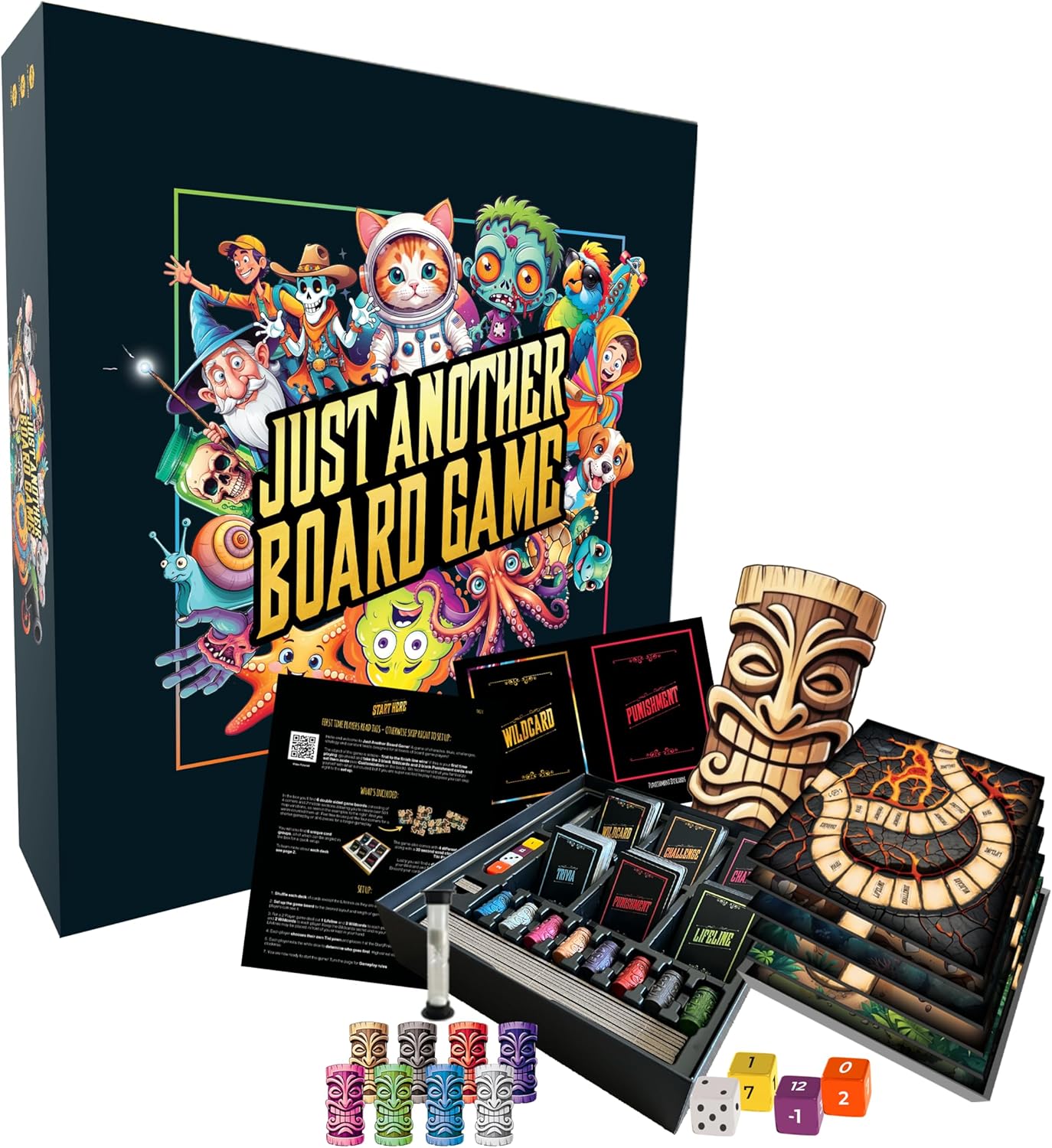 Just Another Board Game - by Crafty Dog - A Strategy Game for Kids & Adults with Charades, Trivia and Challenges