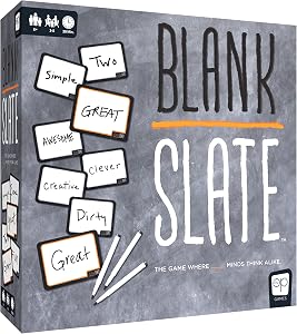 USAOPOLY BLANK SLATE, Where Great Minds Think Alike, Fun Family-Friendly Board Game, Word 