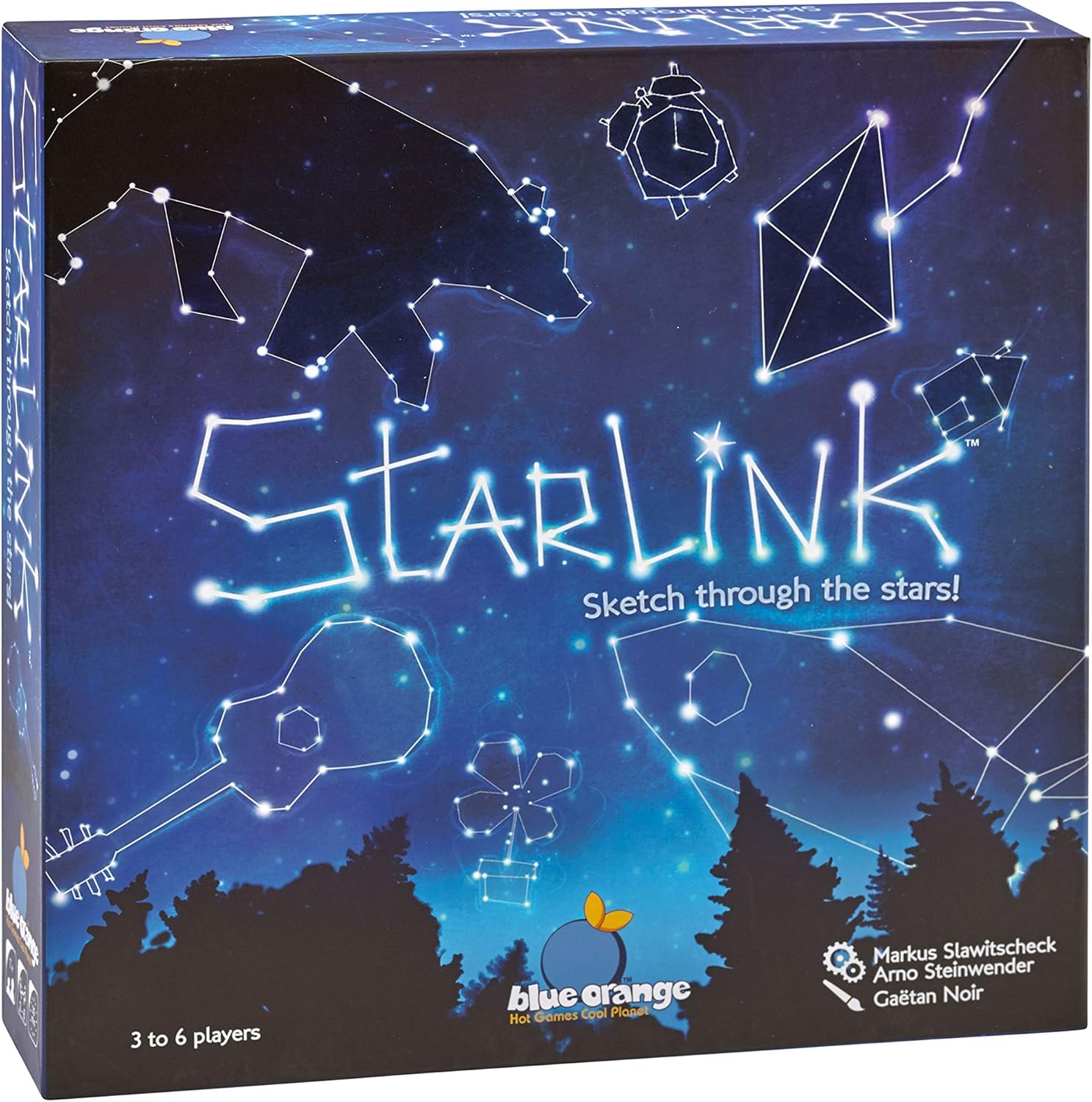 Blue Orange Games Starlink Party Game- New Party Drawing Game for 3 to 6 Players. Recommended for Ages 8 & up