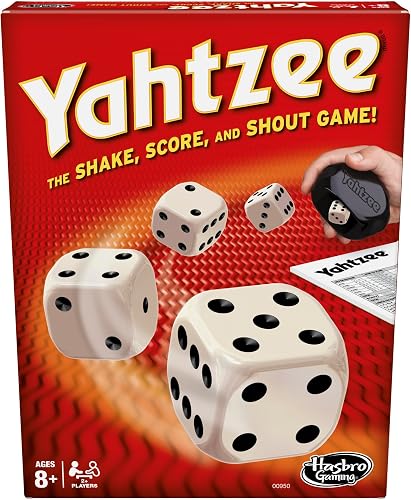 Hasbro Gaming Yahtzee Game, Fast-Playing Dice Games for Kids, Teens, a — Our recommended configuration for best results