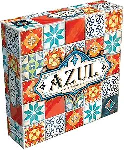 Azul Board Game - Tile Placement & Mosaic Art Adult Board Games, Award-Winning Strategy for Adults & Families, Beautiful Tile Family Fun for Adults, 2-4 Players Ages 8+, 30-45 Minu