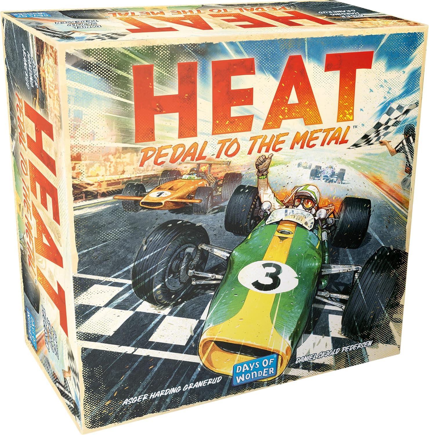 Asmodee HEAT: Pedal to the Metal Board Game - Intense Car Racing and Strategy Game, Fun Family Game for Kids and Adults, A...