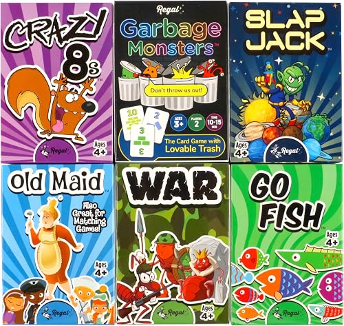 Regal Games Card Games for Kids - Go Fish, Crazy 8's, Old Maid, Slap J — Our hands-on testing setup for how to repair broken everd